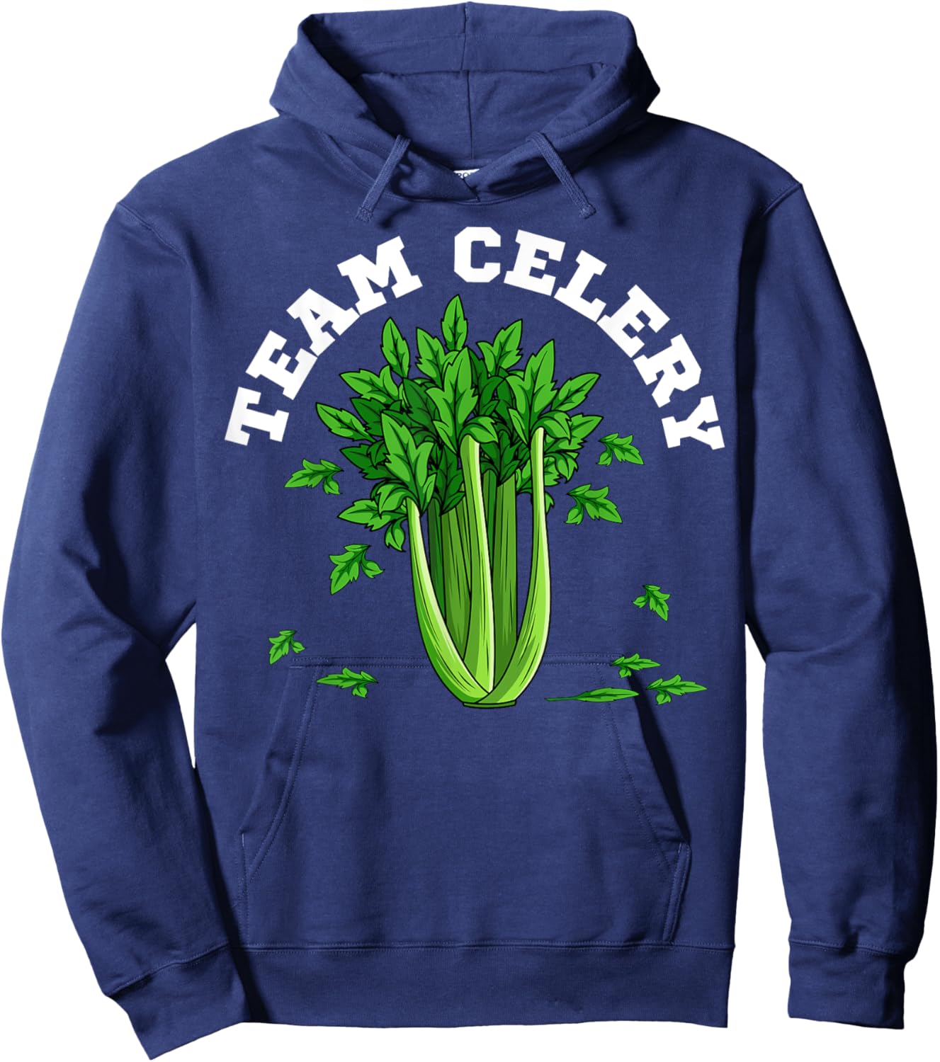 Celery Apium Graveolen Vegetarian Vegan Vegetable Lover Hoodie - Hoodie | Navy