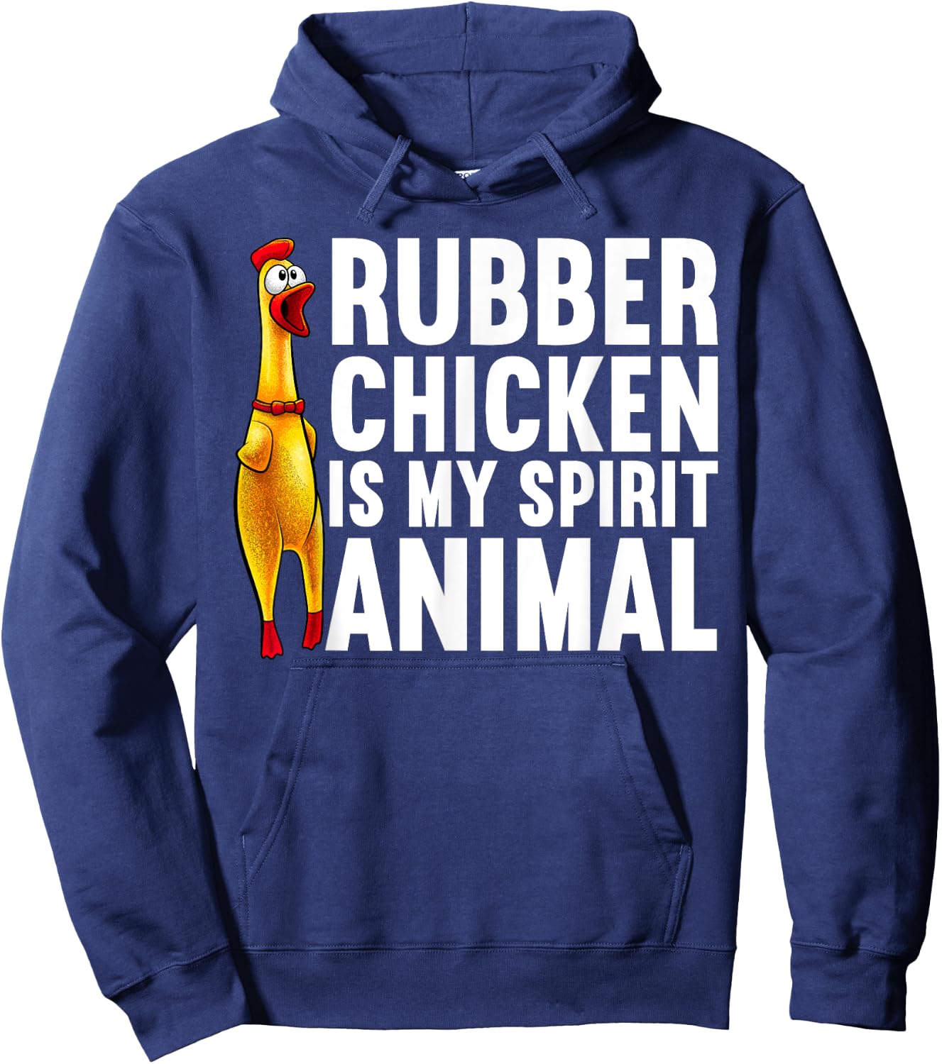 Funny Rubber Chicken Women Kids Rubber Chicken Lover Hoodie - Hoodie | Navy