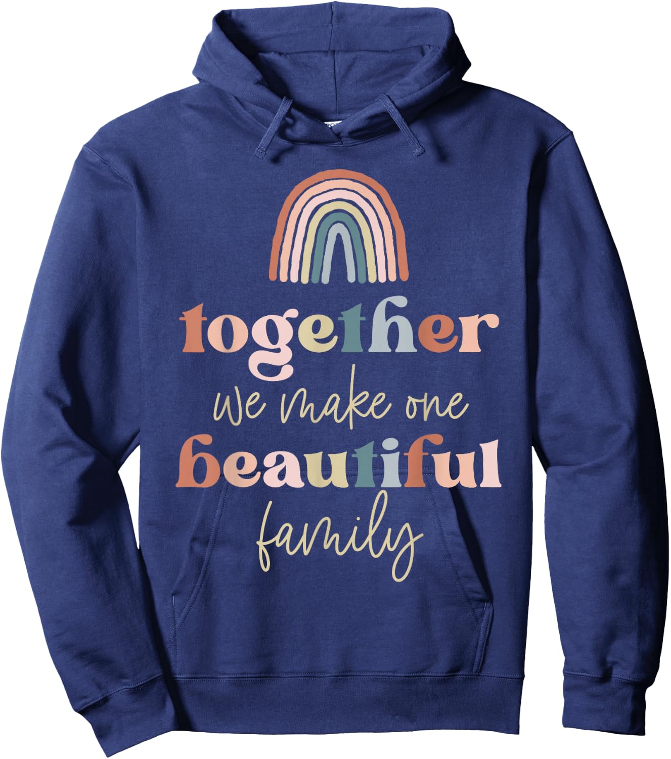 Together We Make One Beautiful Family Reunion Group Matching Hoodie - Hoodie | Navy