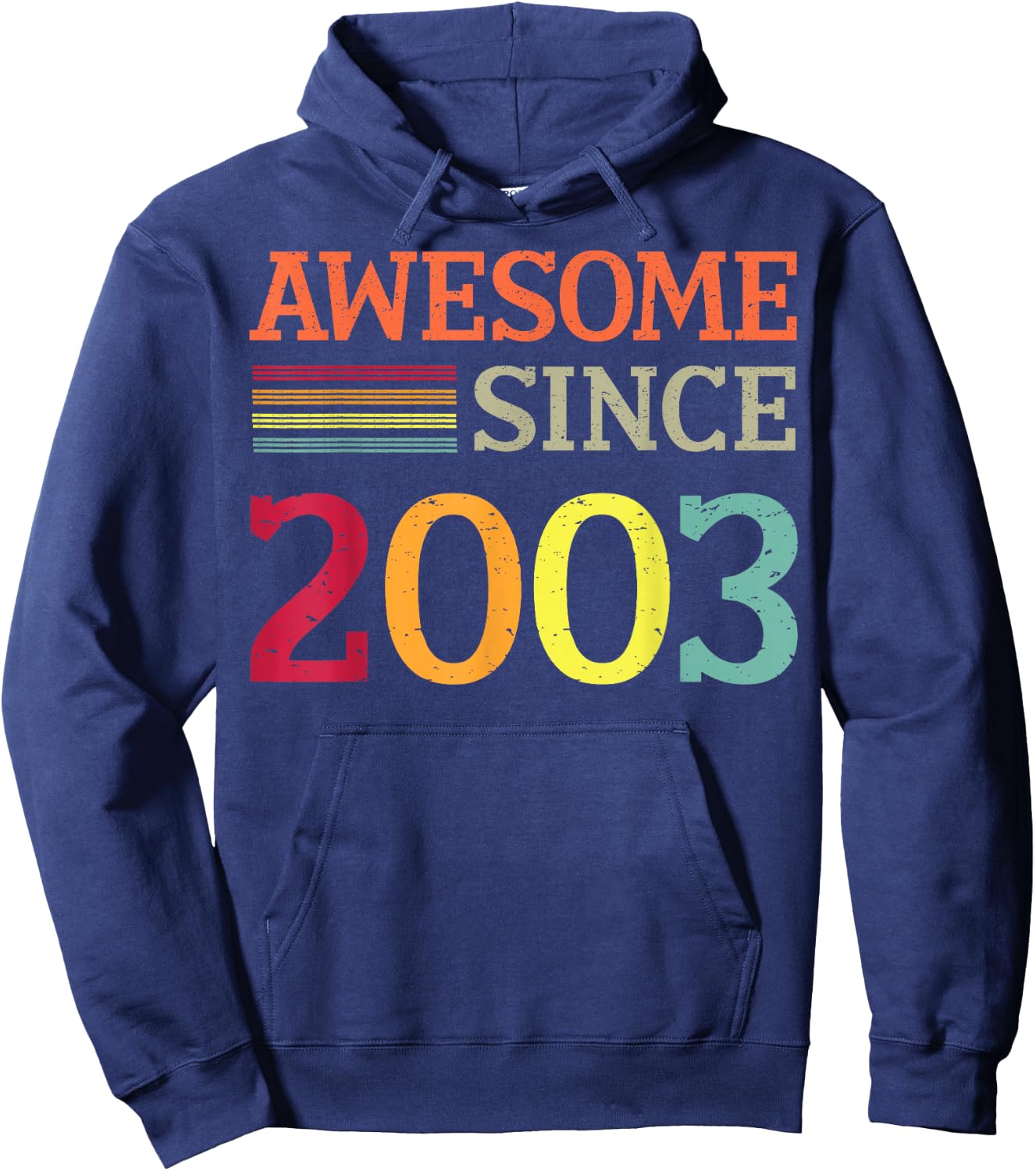 Awesome Since 2003 23th Birthday Retro Vintage Hoodie - Hoodie | Navy