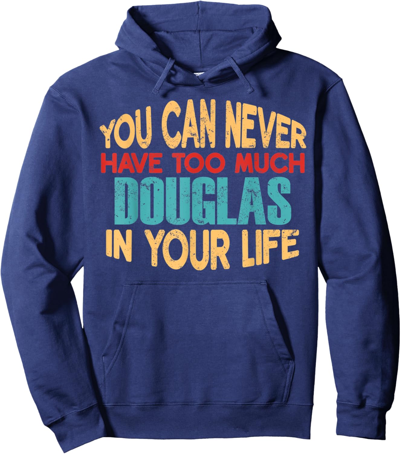 Funny Douglas Personalized First Name Joke Item Hoodie - Hoodie | Navy