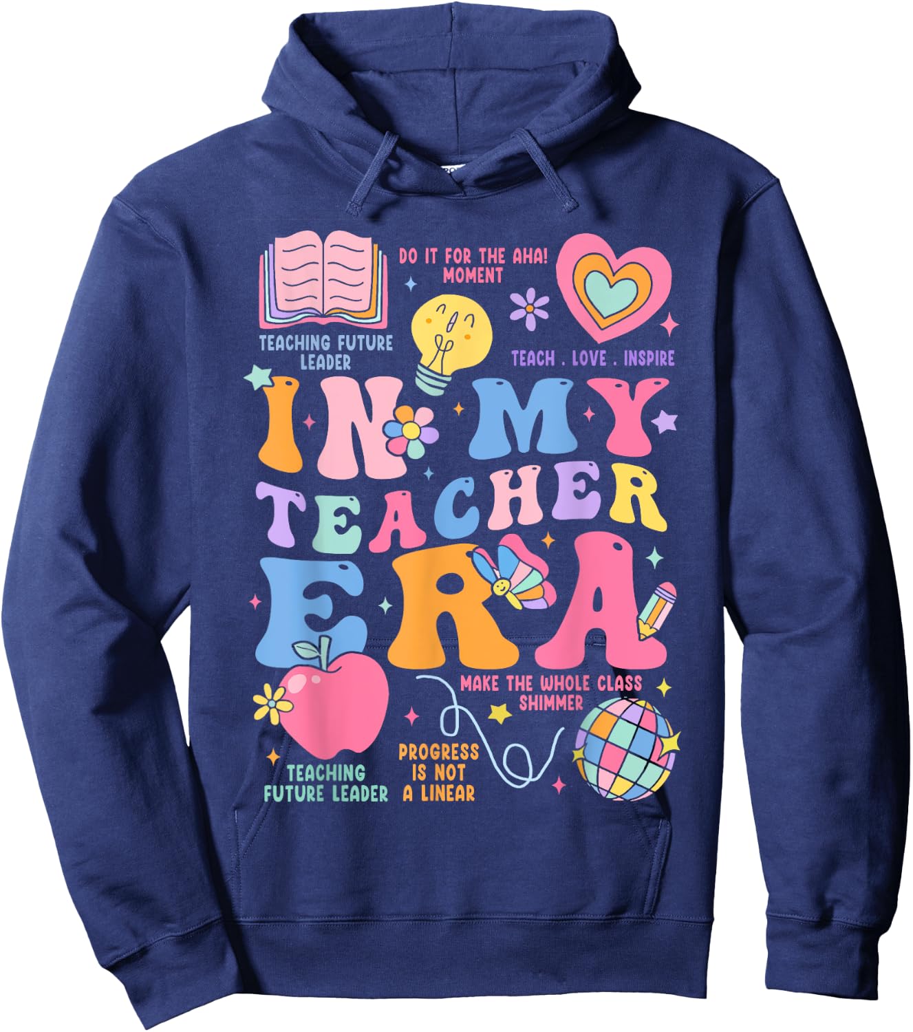In My Teacher Era Women Hoodie - Hoodie | Navy