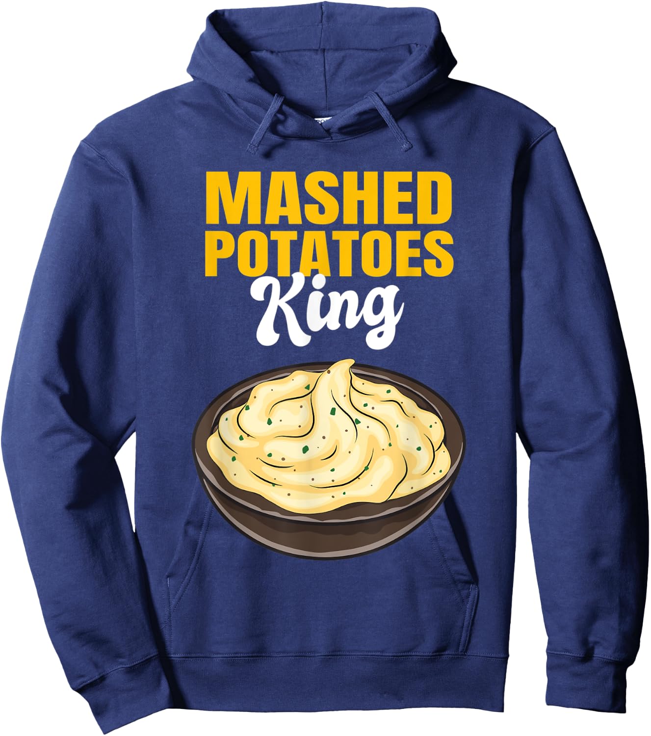 Mashed Potatoes King Hoodie - Hoodie | Navy