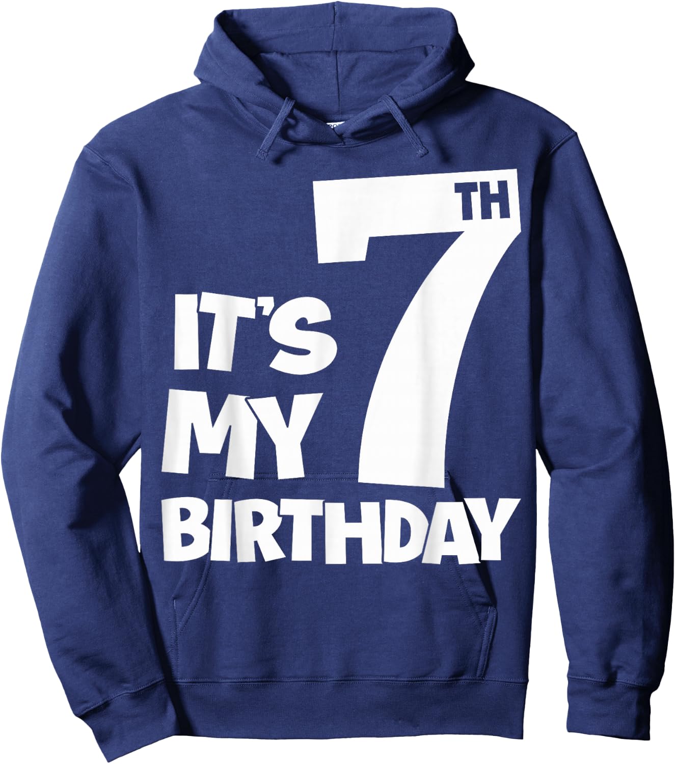 7th Happy Birthday Shirt It's My 7 Seven Birthday Boys Girls Hoodie - Hoodie | Navy