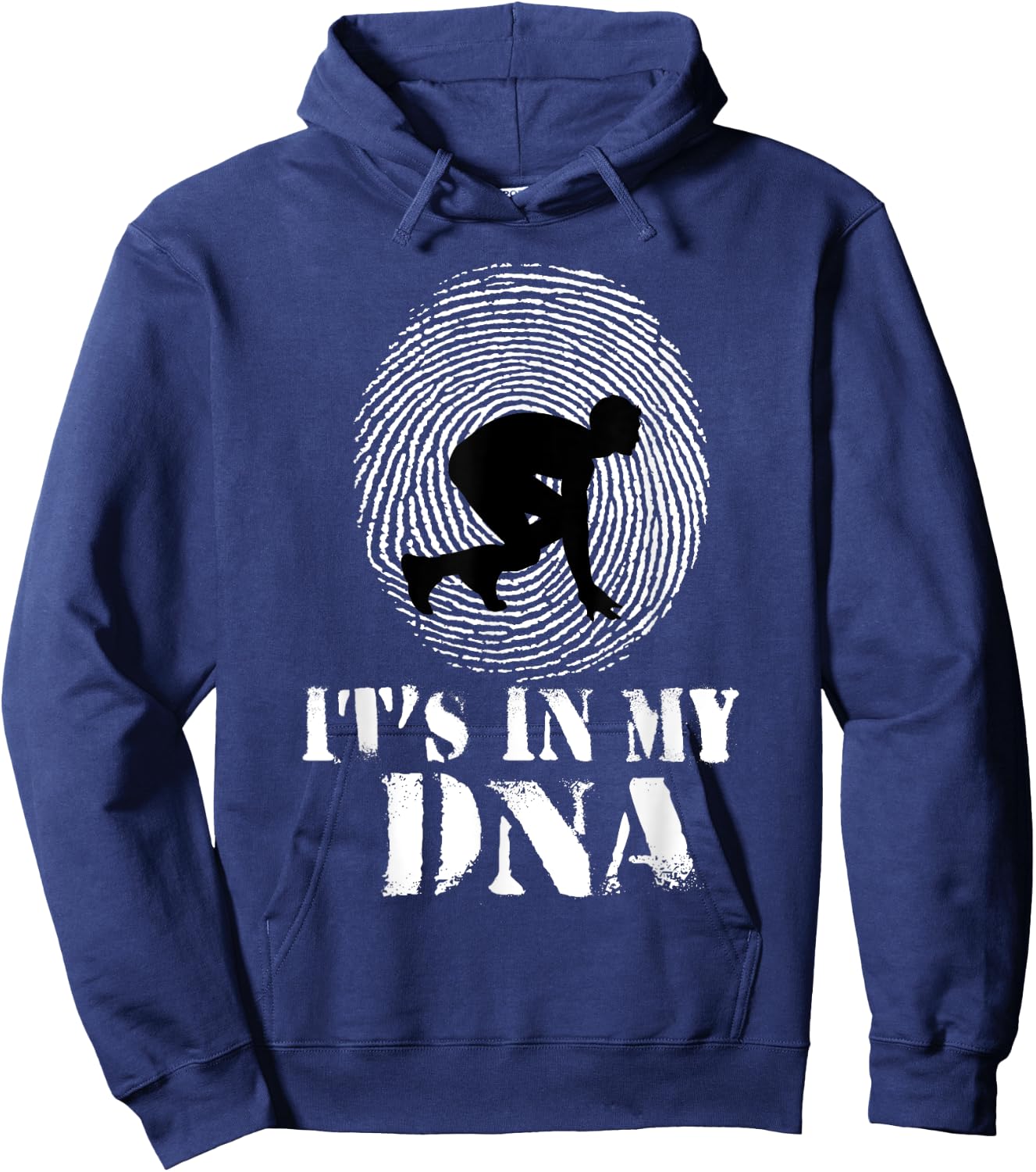 Running Sprint Track and Field It's in my DNA Hoodie - Hoodie | Navy