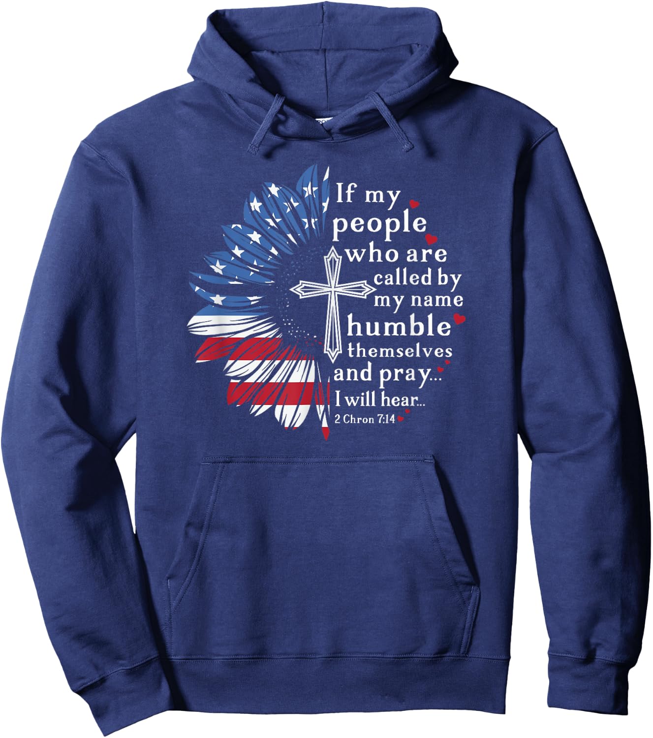 If My People Christian Patriotic Sunflower for Sunflower Fan Hoodie - Hoodie | Navy