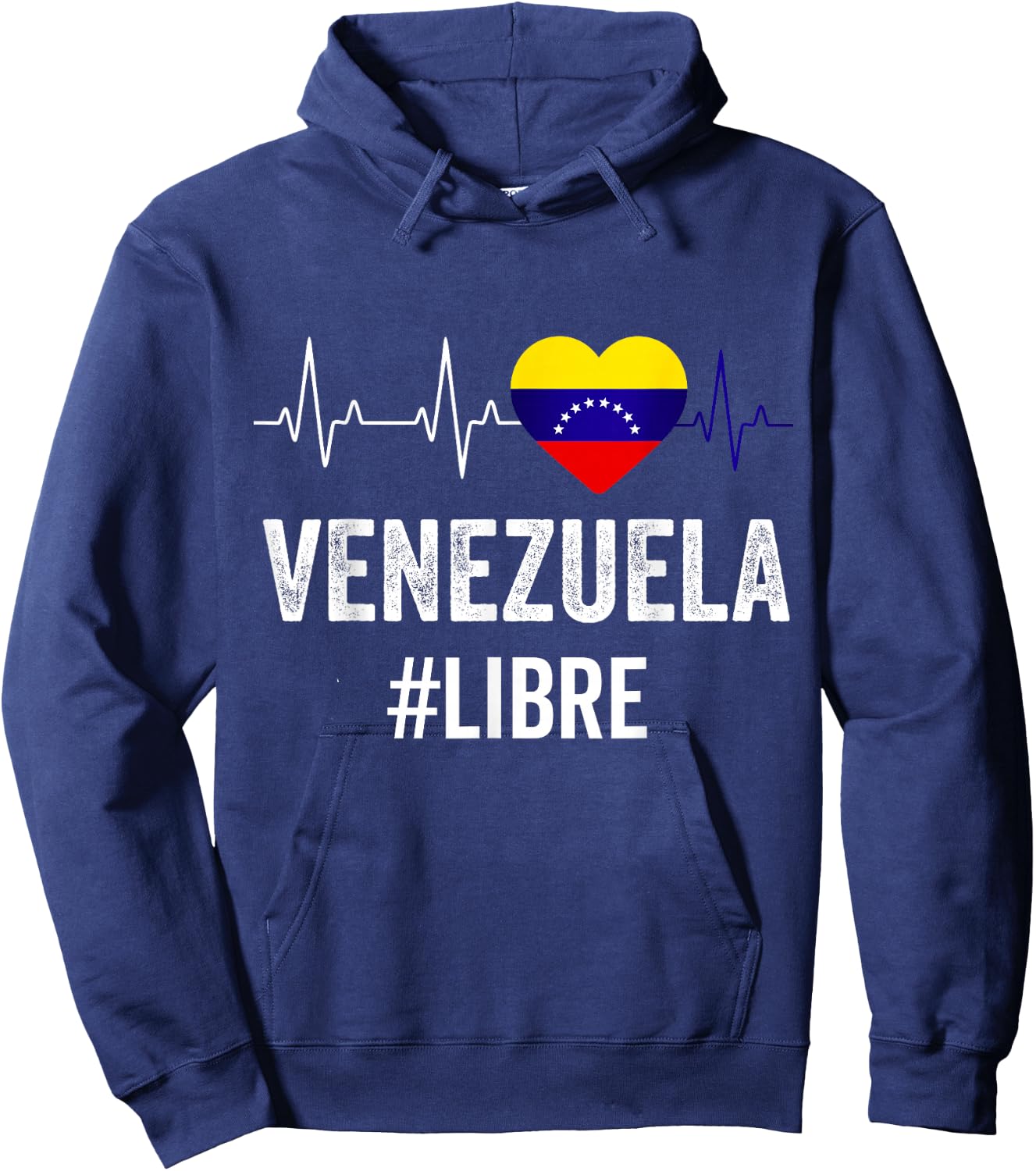 Venezuela Libre Flag Pride Bandera Venezolana Camiseta Root Hoodie - Hoodie | Navy