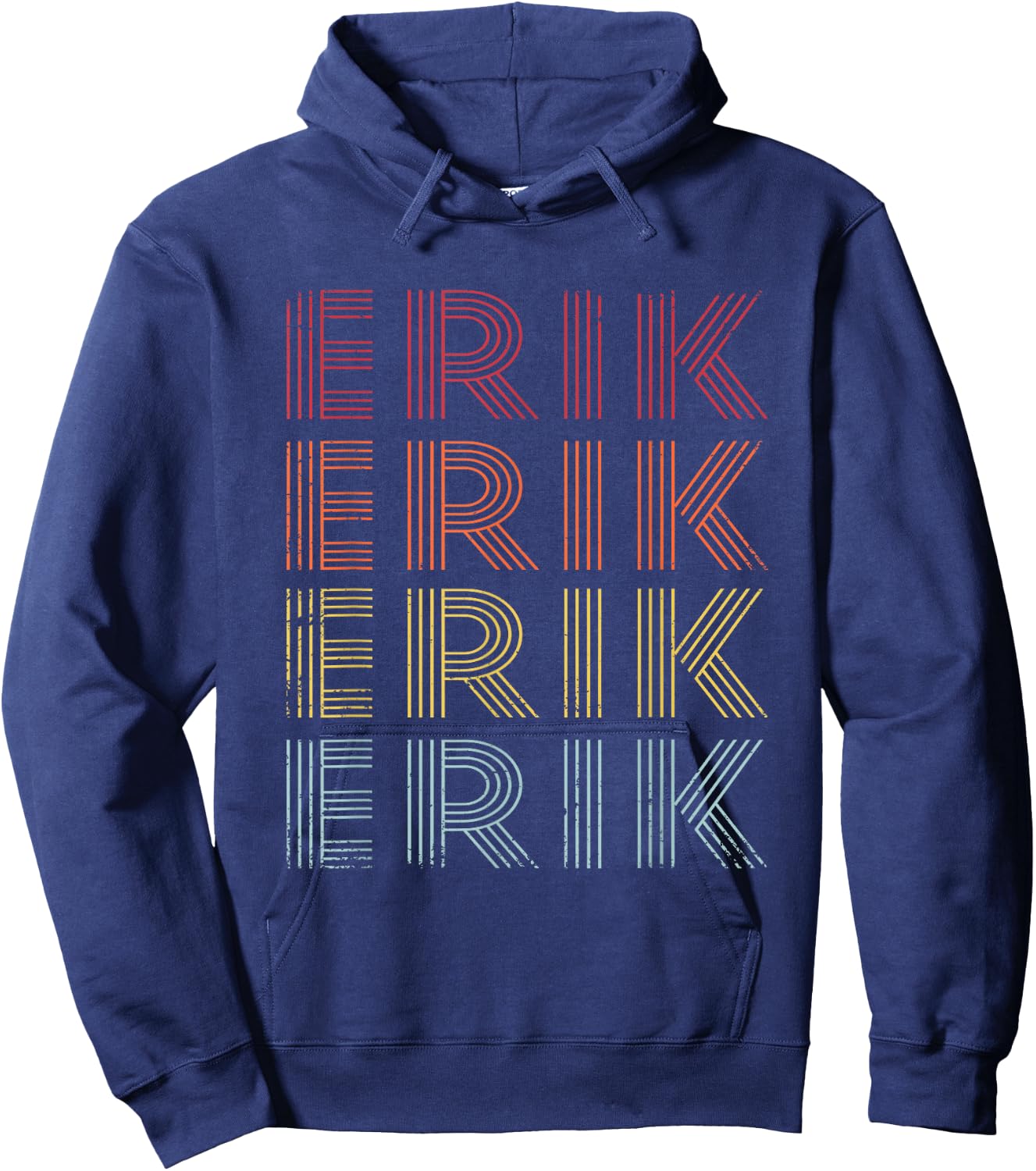 Erik Retro Vintage Style Hoodie - Hoodie | Navy