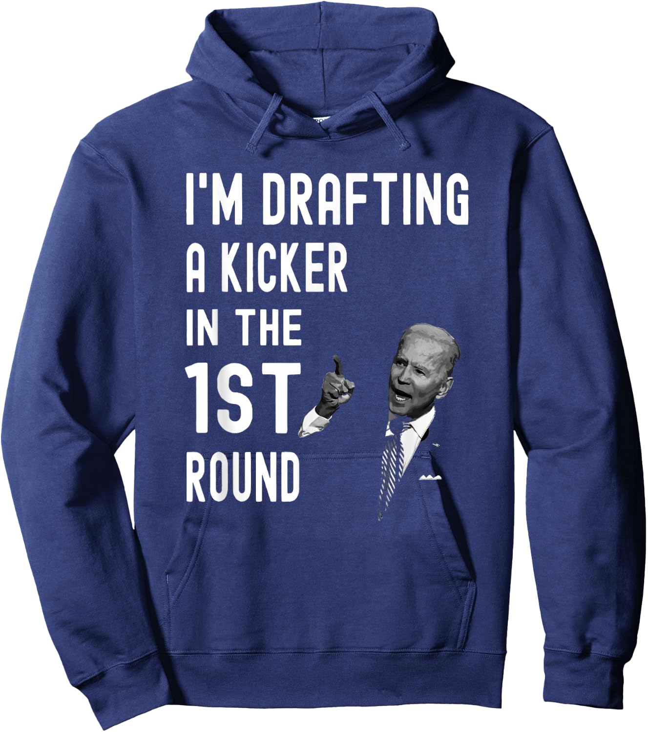 Special Confused Drafting Kicker Fantasy Football Kicker Hoodie - Hoodie | Navy