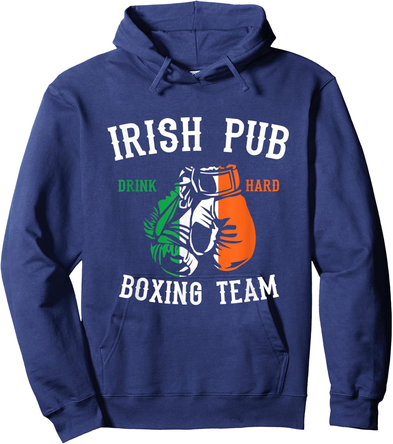 Vintage Irish Pub Est 1975 Boxing Day Hoodie - Hoodie | Navy