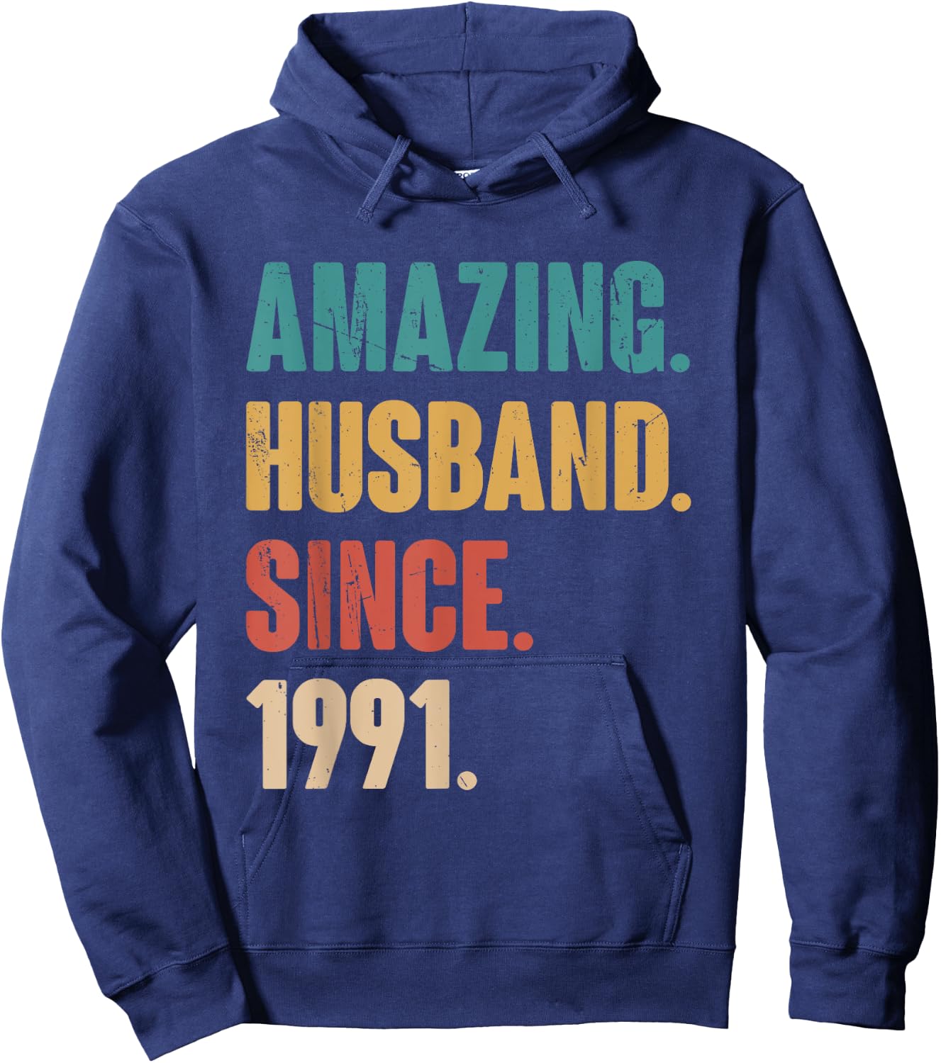 Amazing Husband Since 1991 - 33rd Wedding Anniversary Epic Hoodie - Hoodie | Navy