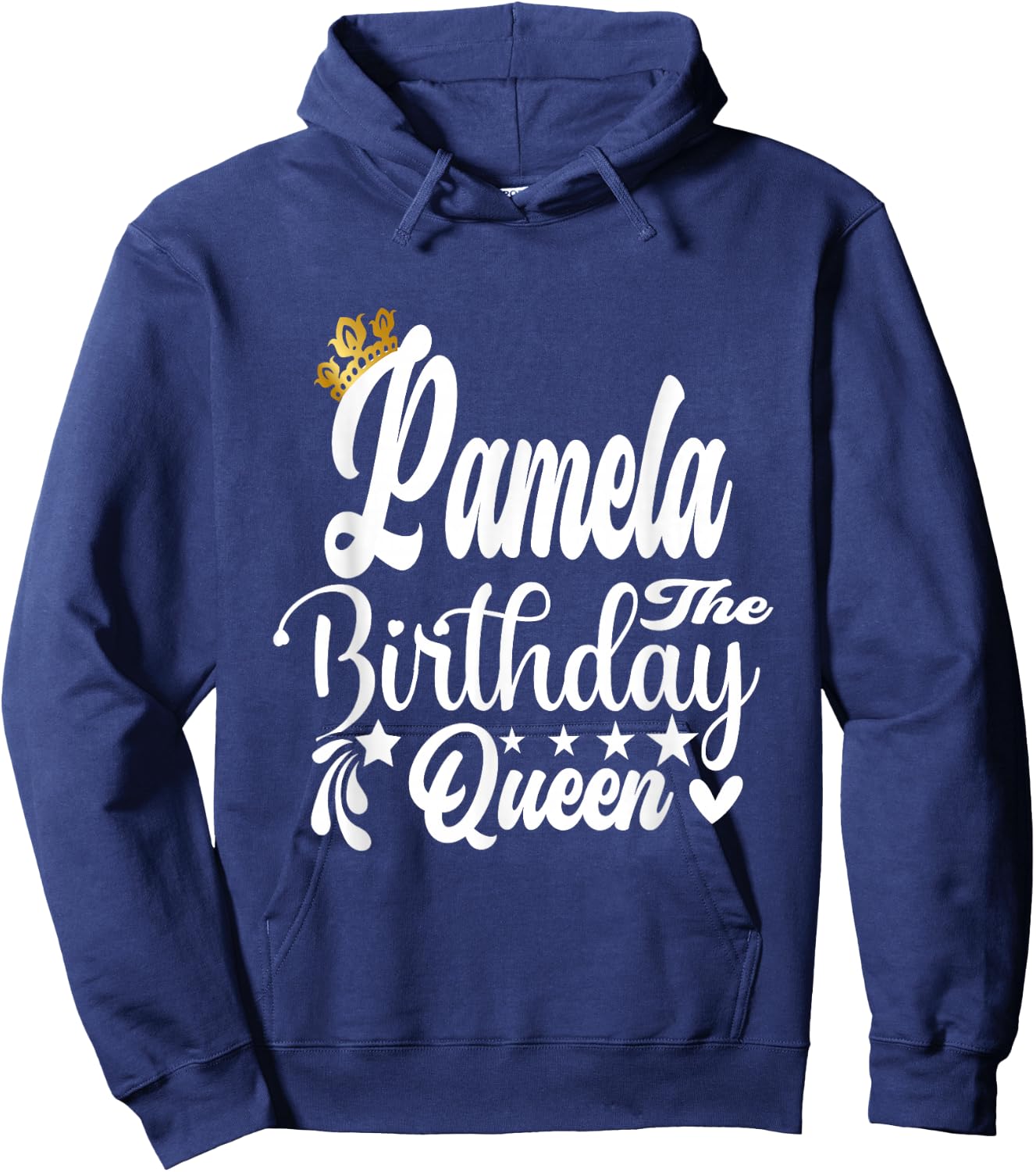 Pamela The Birthday Queen Happy Birthday Shirt Hoodie - Hoodie | Navy