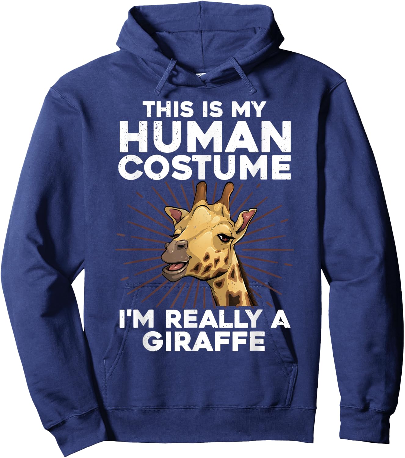Cool Giraffe Women Zoo Animal Lovers Safari Wildlife Hoodie - Hoodie | Navy