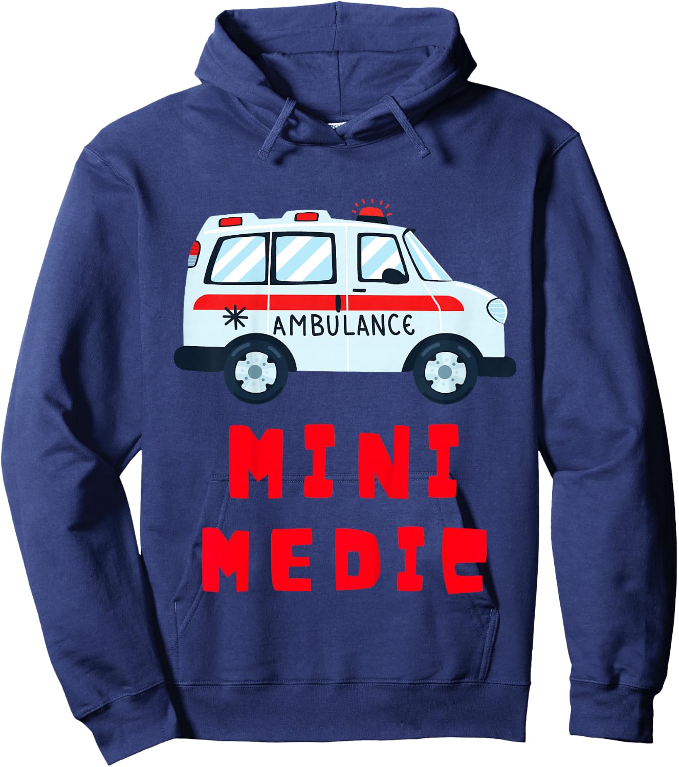 Mini Medic Paramedic Toddler First Responders EMT Kids Hoodie - Hoodie | Navy