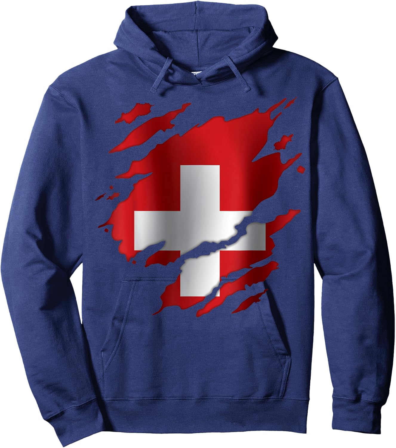 Switzerland Swiss Flag Heritage Hoodie - Hoodie | Navy