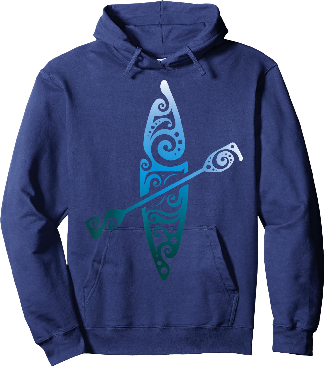 Kayaker Canoeing Paddling Boat Lover Kayak Water Sport Hoodie - Hoodie | Navy