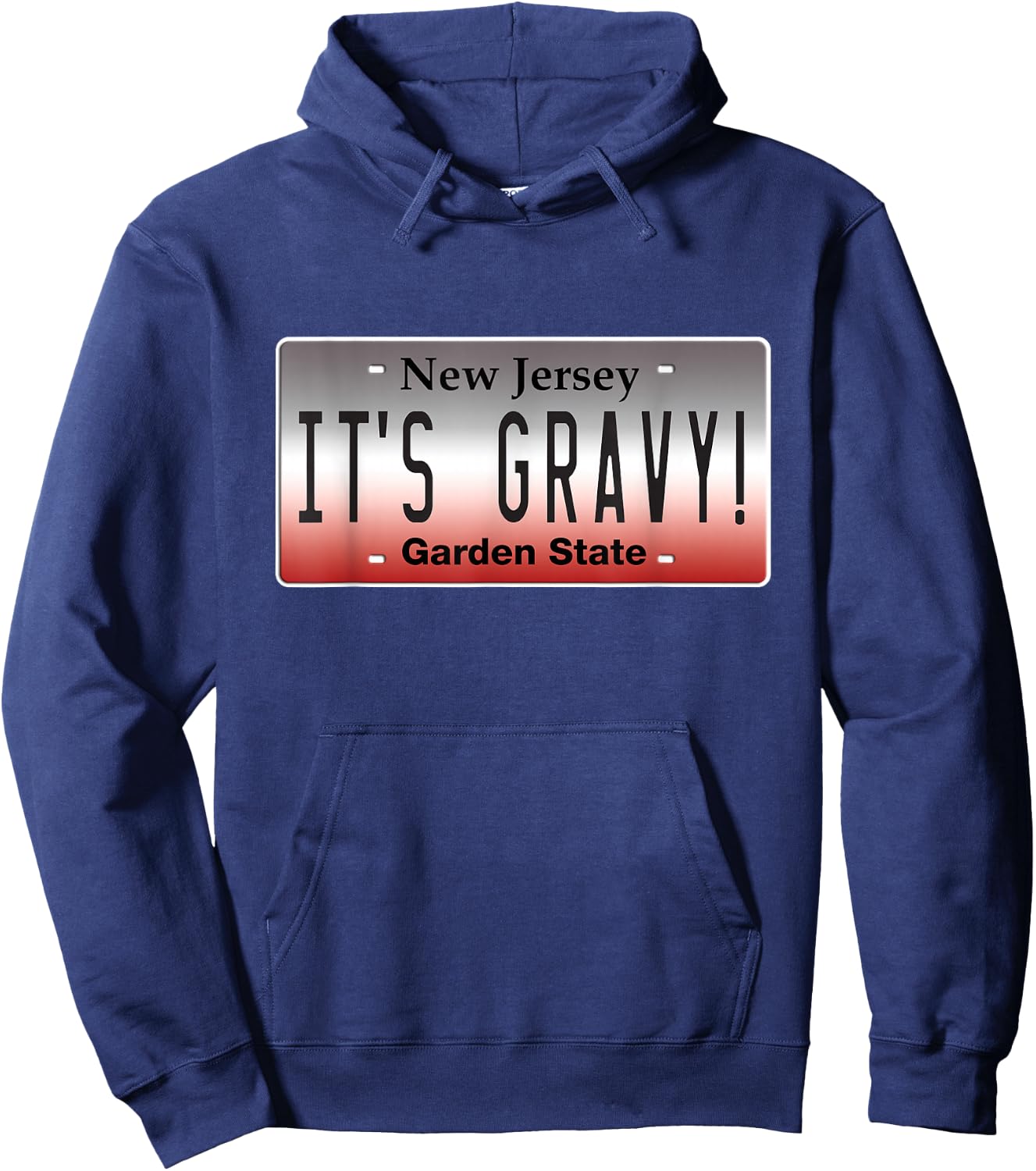 Its Gravy Funny Italian American Sauce NJ New Jersey Guido Hoodie - Hoodie | Navy
