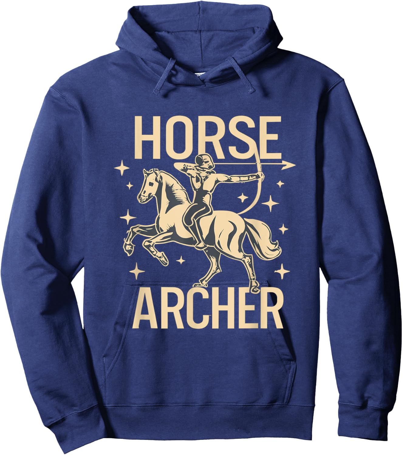 Horse Lover Retro Bow Mounted Archery Horse Archer Hoodie - Hoodie | Navy