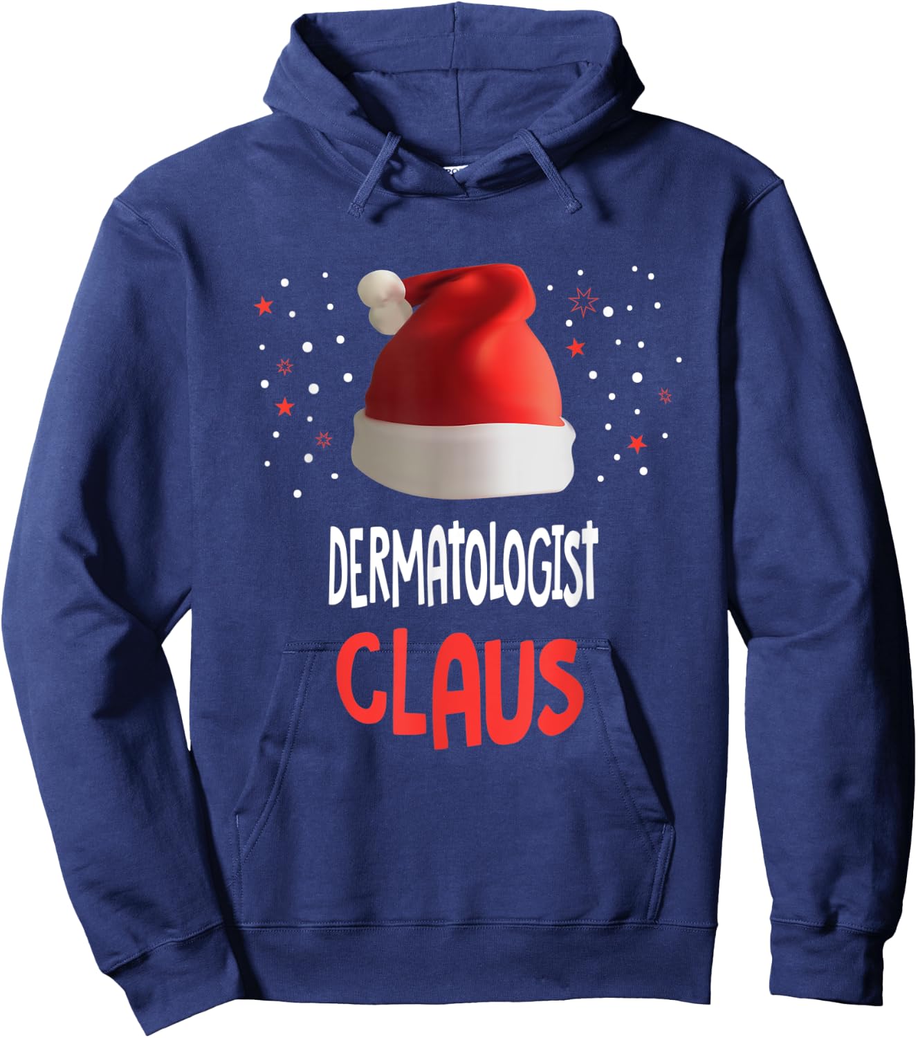 The Dermatologist Claus Dermatology Christmas Skin Doctor Hoodie - Hoodie | Navy