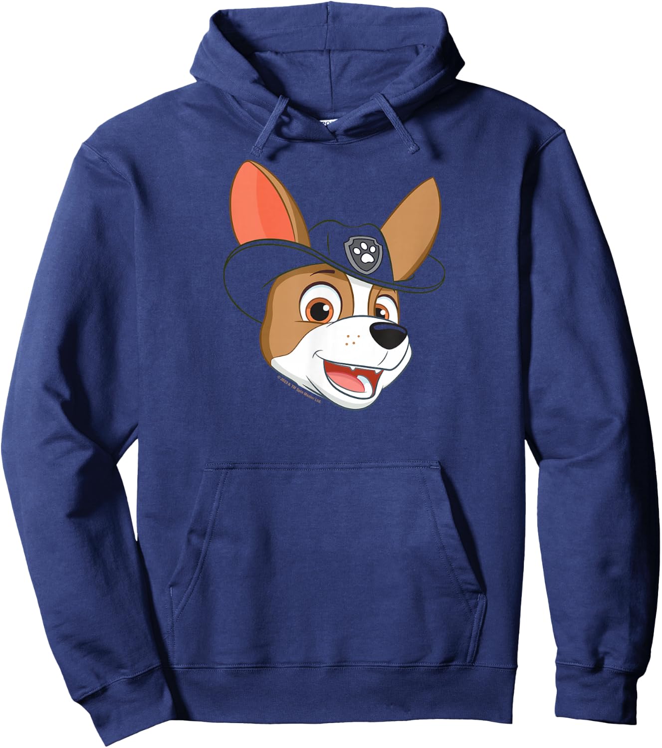 Paw Patrol PAW Patrol Tracker Grin Green Cartoon Boys Small Hoodie - Hoodie | Navy