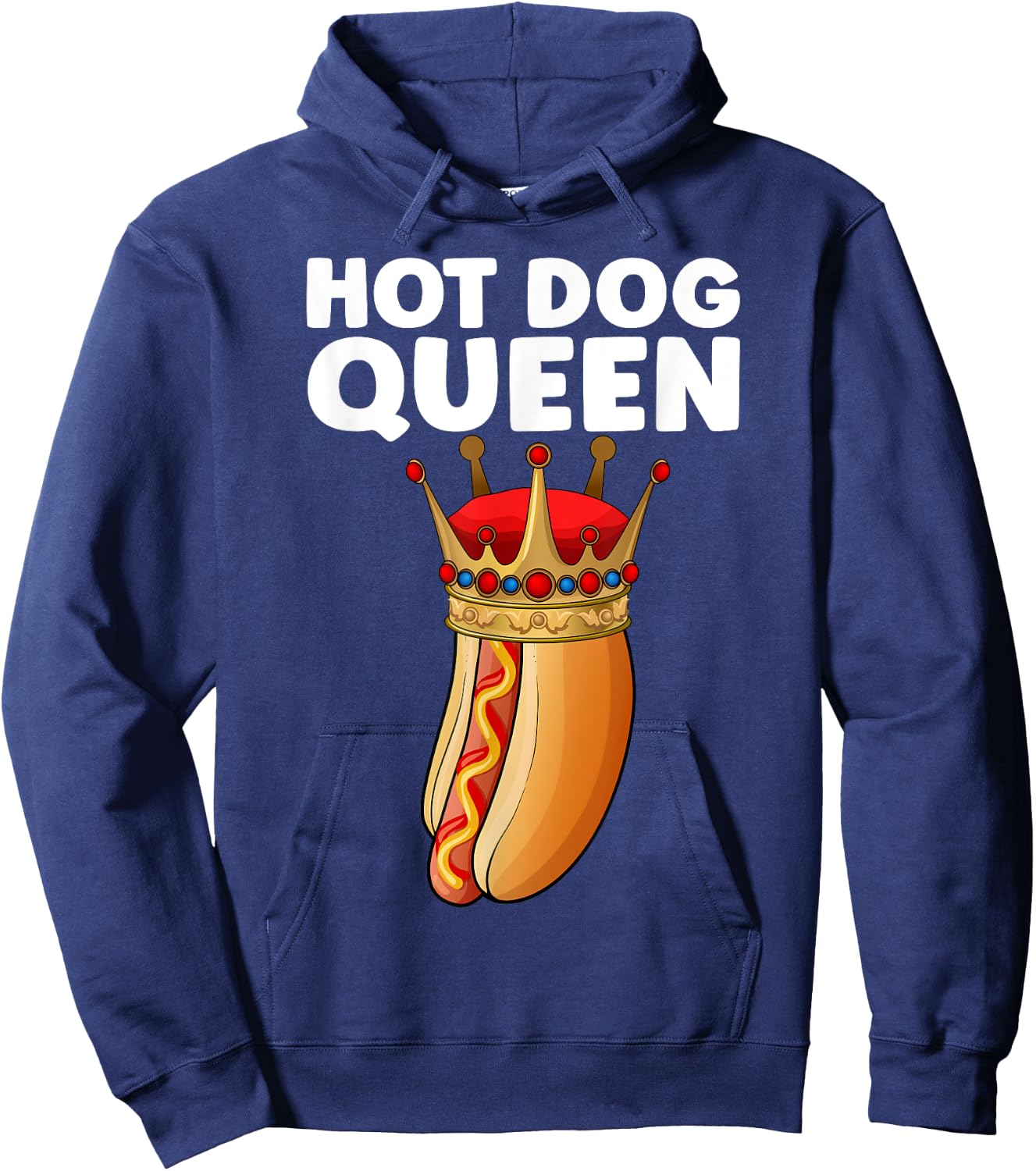 Cute Hot Dog Design Girls Sausage Hotdog Lovers Hoodie - Hoodie | Navy