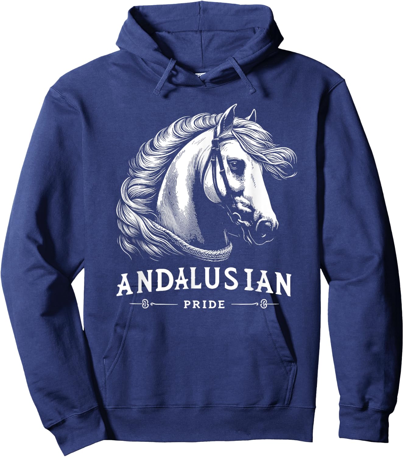 Andalusian Horse Riding Equestrian Hoodie - Hoodie | Navy