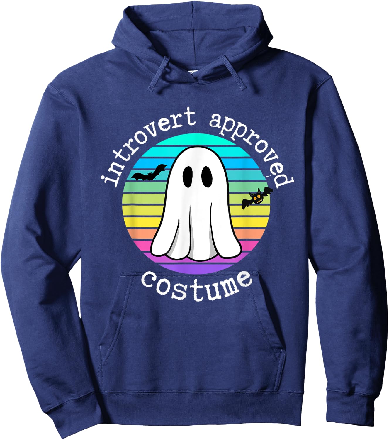 Introvert Approved Costume Funny Halloween Costume for Shy Hoodie - Hoodie | Navy