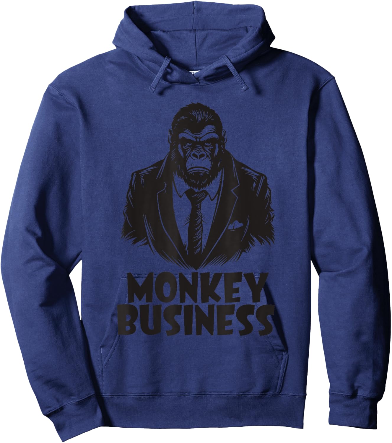 No Monkey Business Money Funny Gangster Themed Apparel Hoodie - Hoodie | Navy