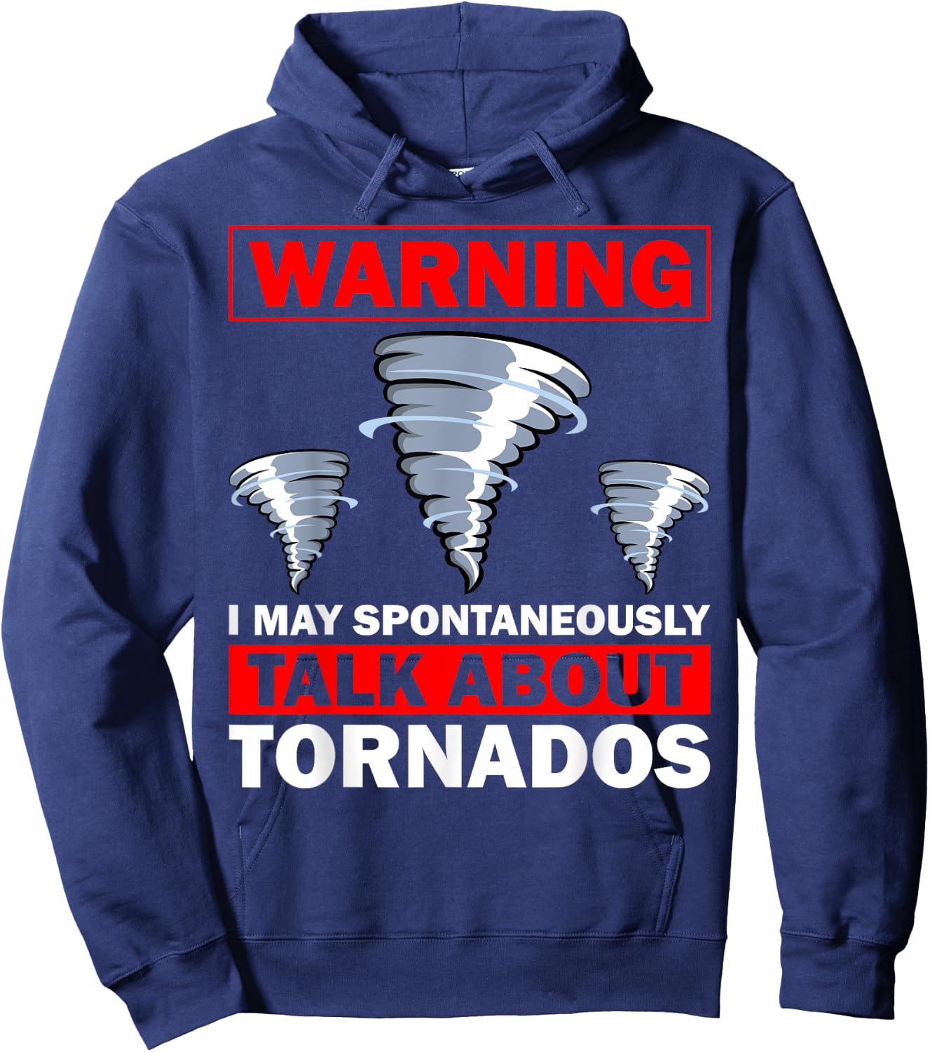 Funny Tornado Designs Women Meteorology Storm Lovers Hoodie - Hoodie | Navy