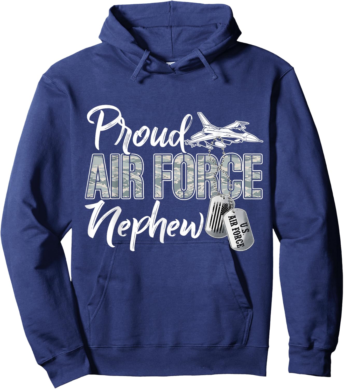 Proud Air Force Nephew Air Force Graduation USAF Nephew Hoodie - Hoodie | Navy