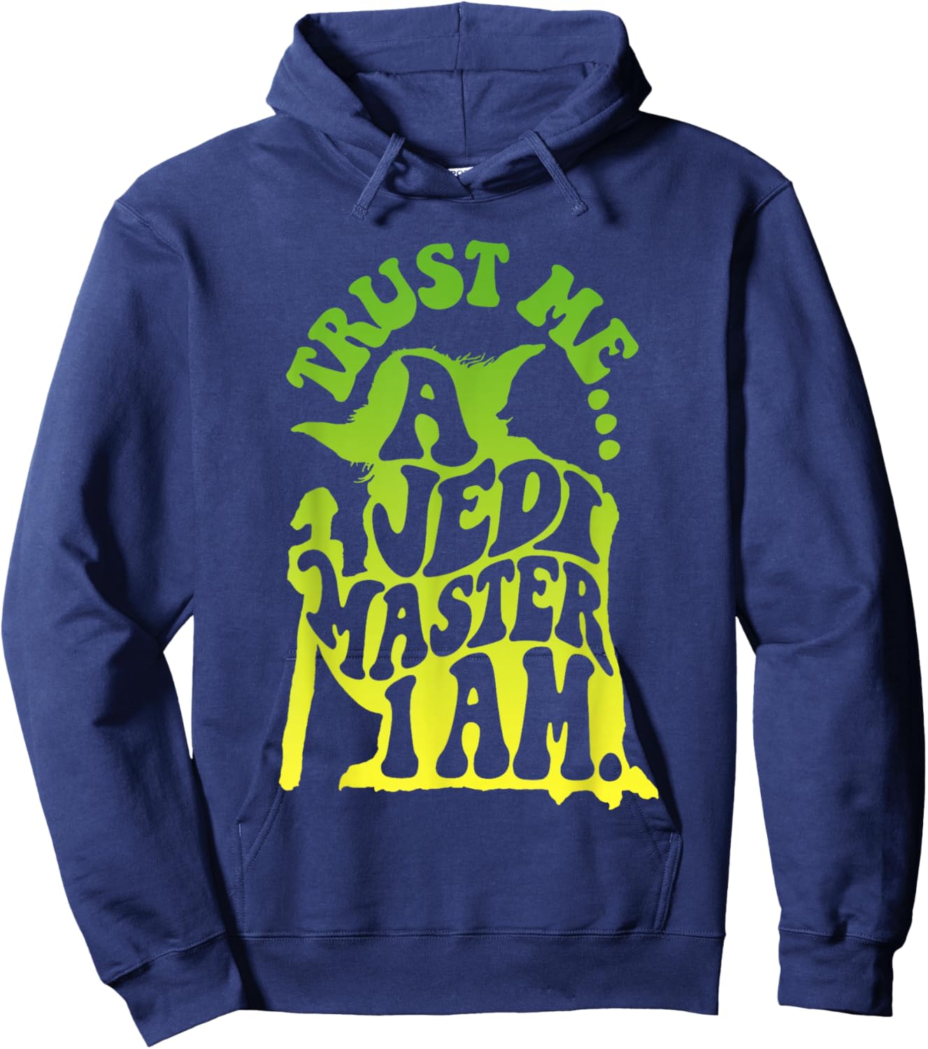 Star Wars Yoda Trust Me A Jedi Master I Am Vintage Poster Hoodie - Hoodie | Navy