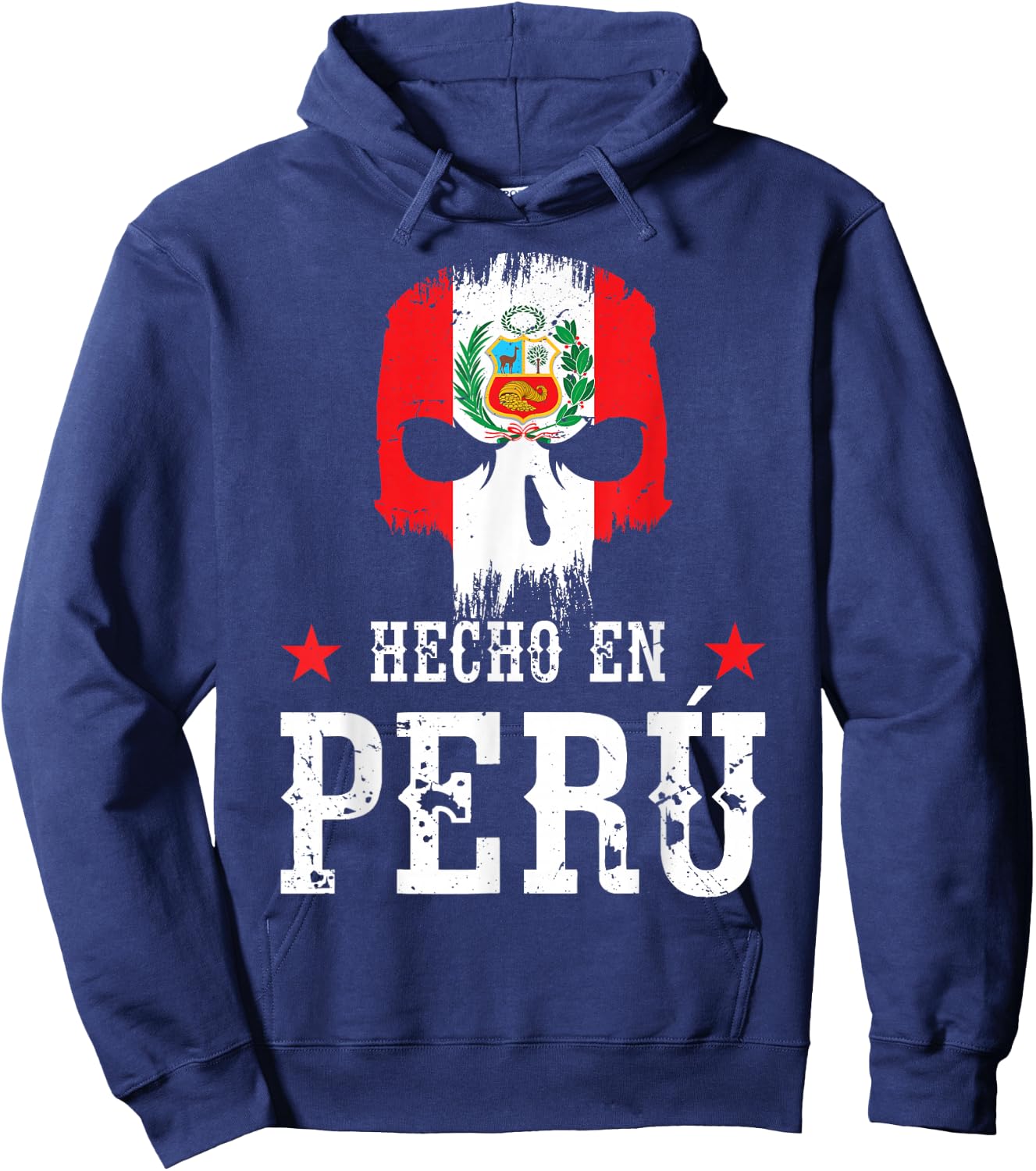 Hecho en Perú Peruvian Heritage Peruvian Flag Peru Hoodie - Hoodie | Navy