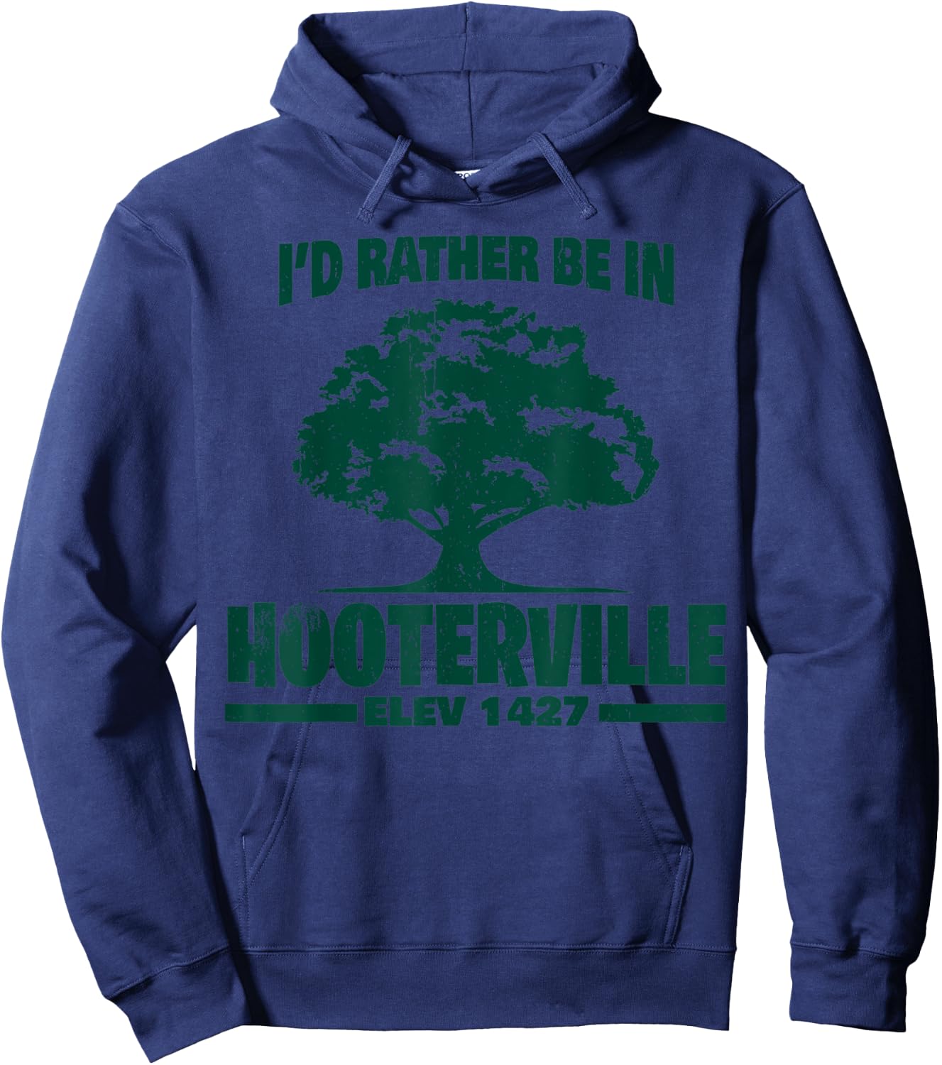Vintage I'd Rather Be In Hooterville 1427 Hoodie - Hoodie | Navy