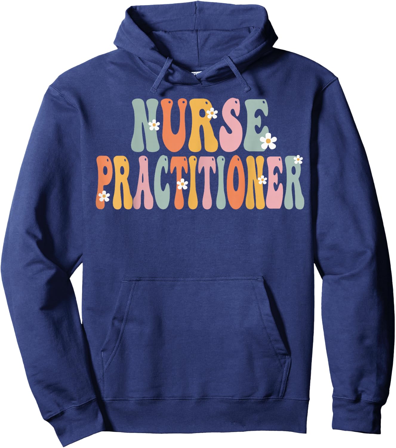 Nurse Practitioner Week Groovy Appreciation Day Hoodie - Hoodie | Navy