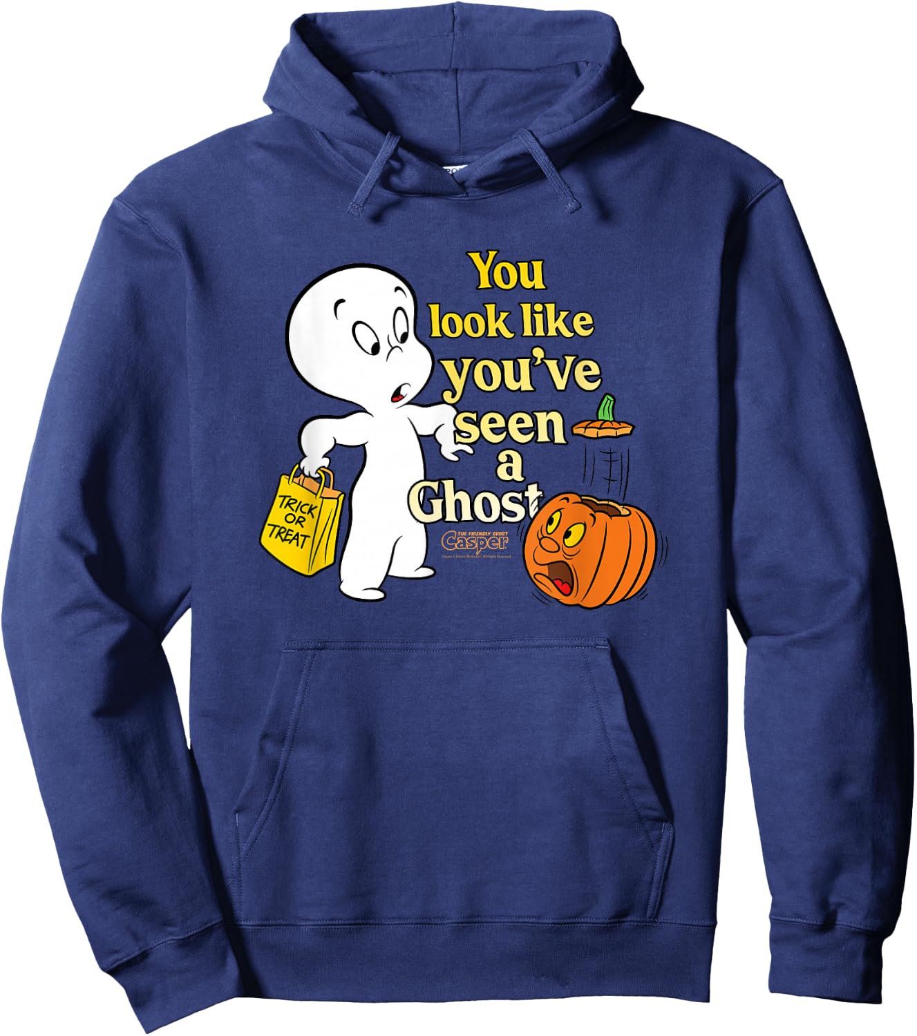 Casper the Friendly Ghost Halloween Like You've Seen a Ghost Hoodie - Hoodie | Navy