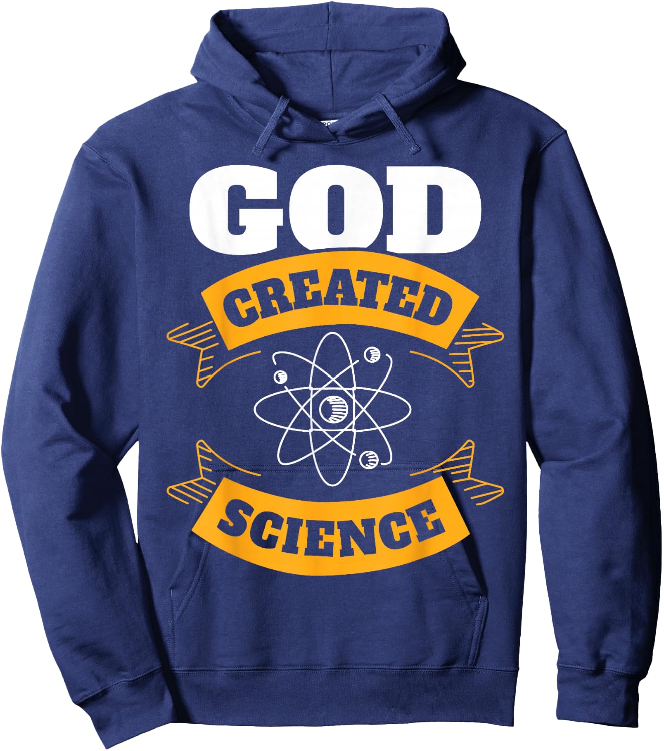 God Created Science - Christian Hoodie - Hoodie | Navy