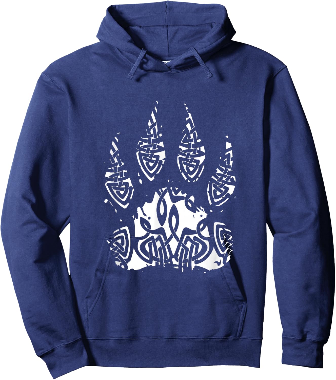 Viking Wolf Paw Raven Warrior Mythology Scandinavian Norway Hoodie - Hoodie | Navy