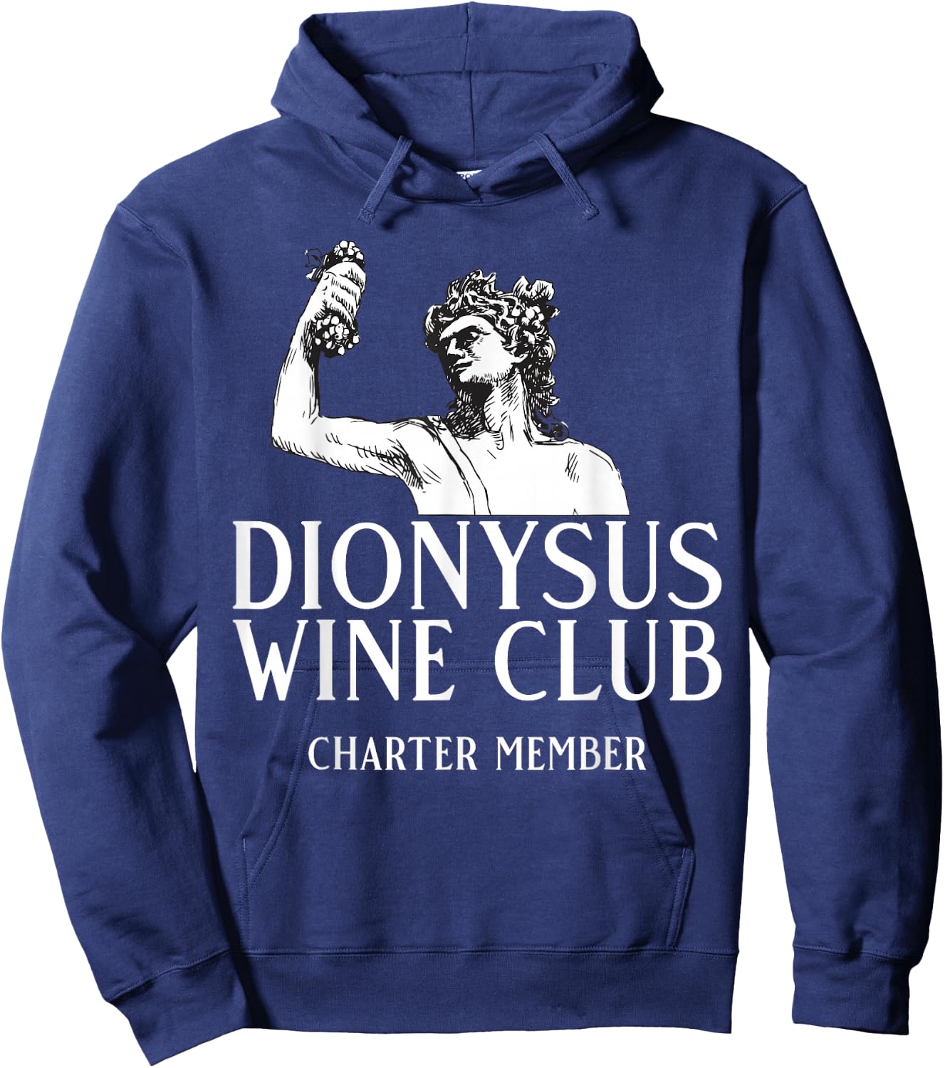 Dionysus Wine Club Charter Member Greek Mythology Gods Hoodie - Hoodie | Navy