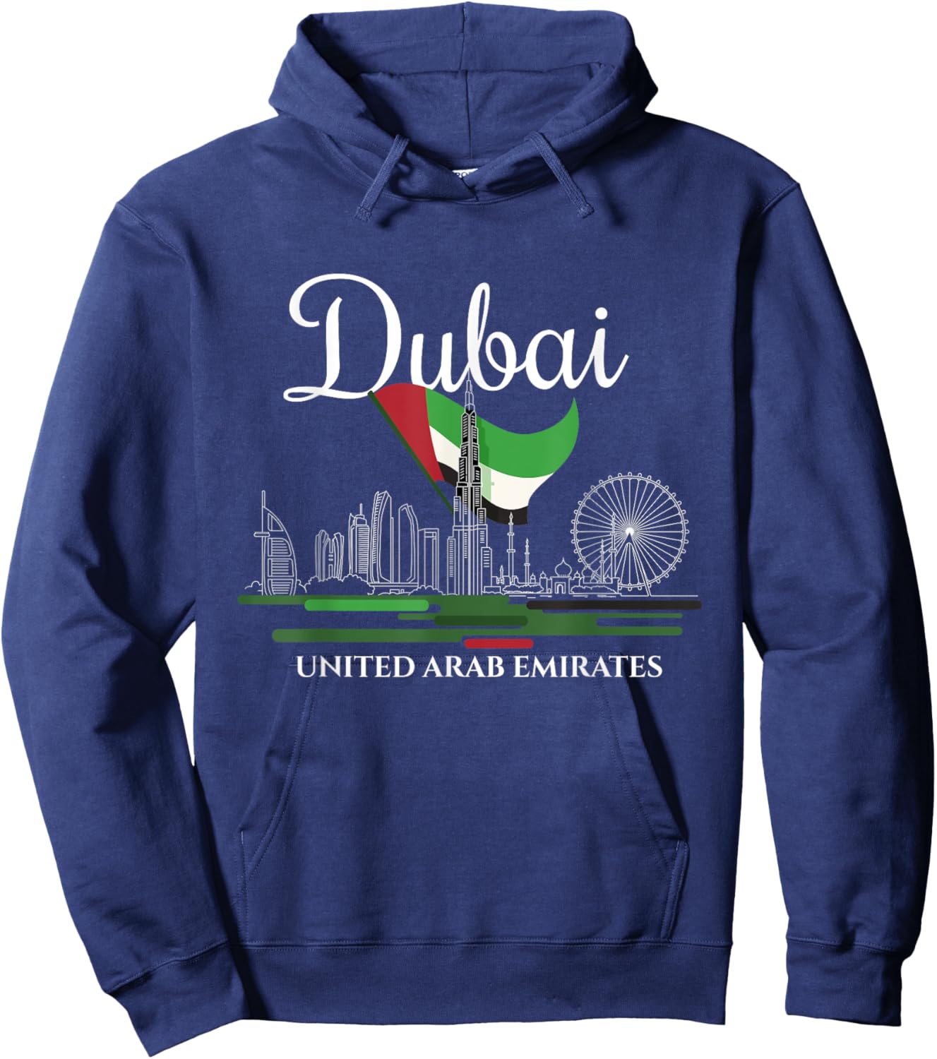 Dubai United Arab Emirates UEA quotes and designs Hoodie - Hoodie | Navy