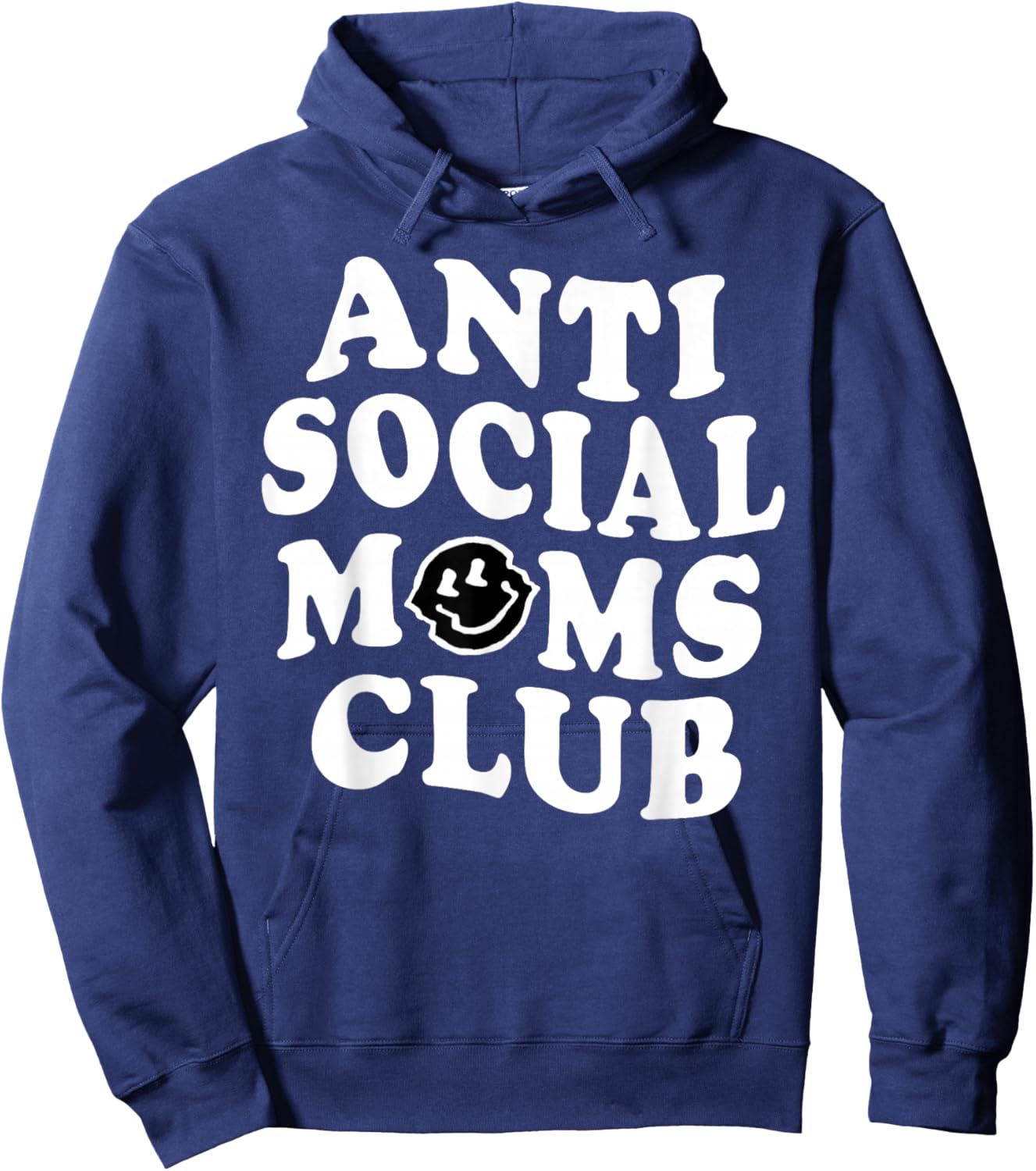 Anti Social Mom Club, Antisocial Mom Life Hoodie - Hoodie | Navy
