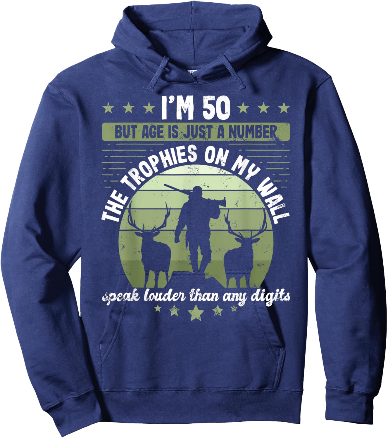 Hunter birthday 50 years old hunting 50th birthday hunter Hoodie - Hoodie | Navy