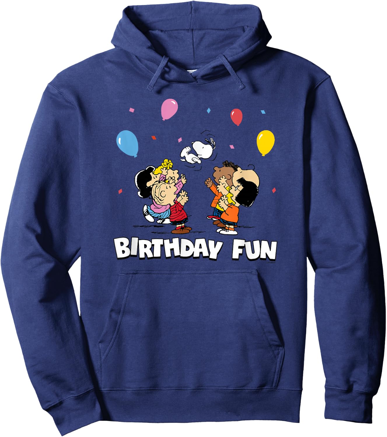 Peanuts Birthday Fun Character Group Hoodie - Hoodie | Navy