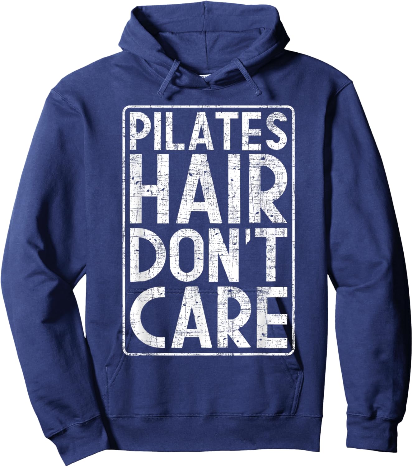 Pilates Hair Don't Care - Fitness Coach Workout Training Hoodie - Hoodie | Navy
