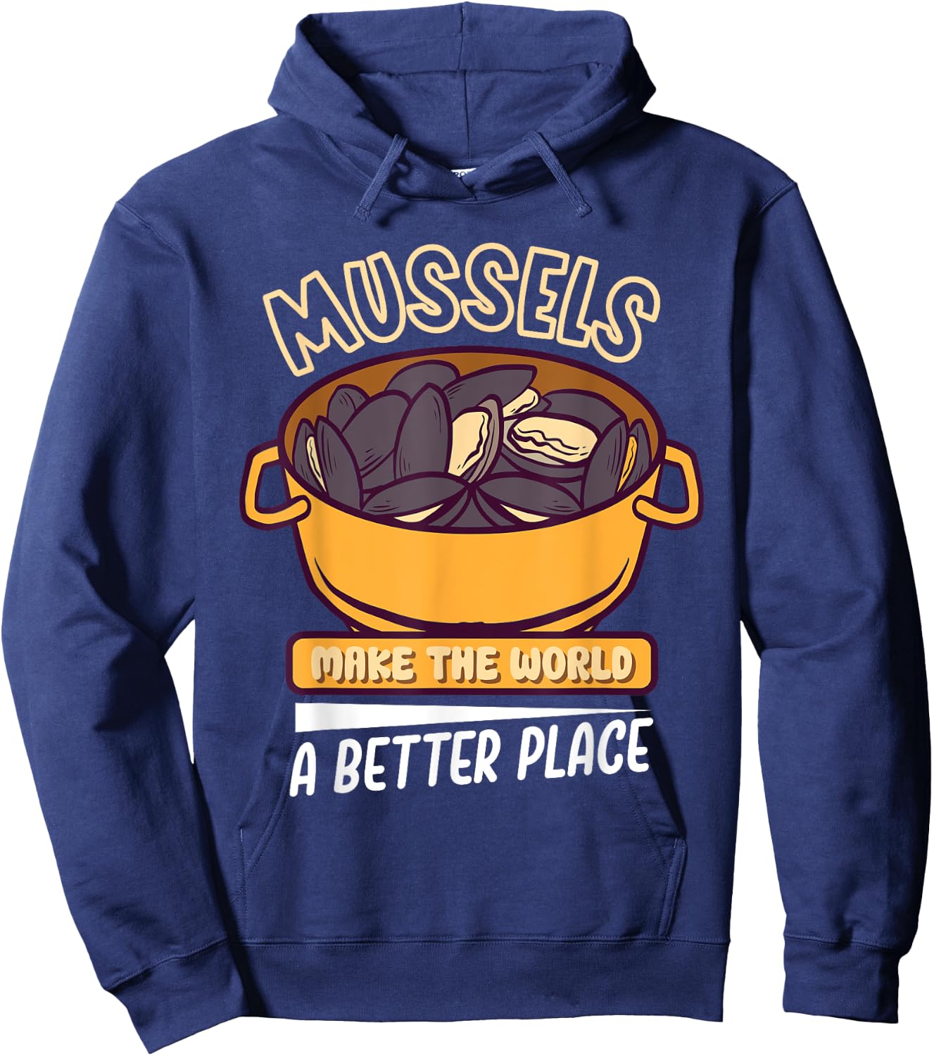 Mussels Seafood Shellfish Culinary Gourmet Culinary Delights Hoodie - Hoodie | Navy