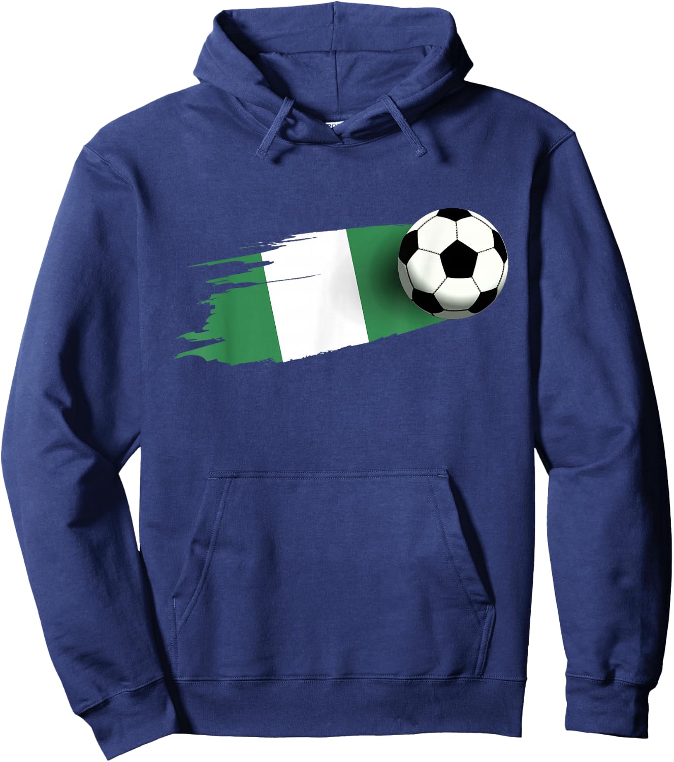 Nigeria Flag Jersey Nigerian Soccer Team Nigerian Hoodie - Hoodie | Navy