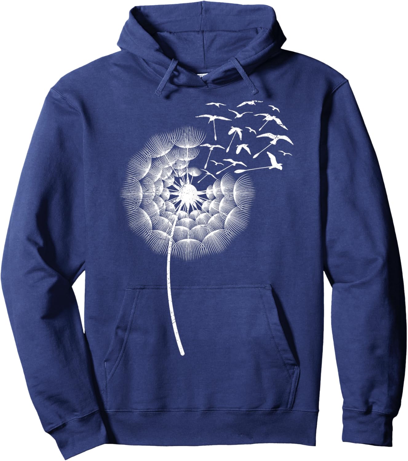 Dandelions Dove of Peace Bird lover Dandelion Birds Hoodie - Hoodie | Navy