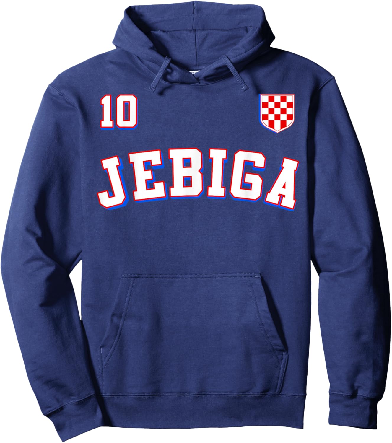 JEBIGA Croatian Flag Pride of Croatia Funny Balkan Hoodie - Hoodie | Navy