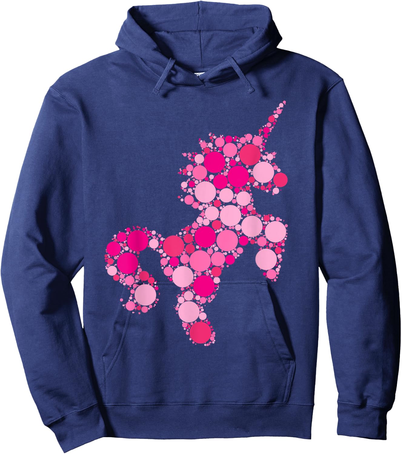 Pink Polka Dot Unicorn International Dot Day shirt Kids Girl Hoodie - Hoodie | Navy