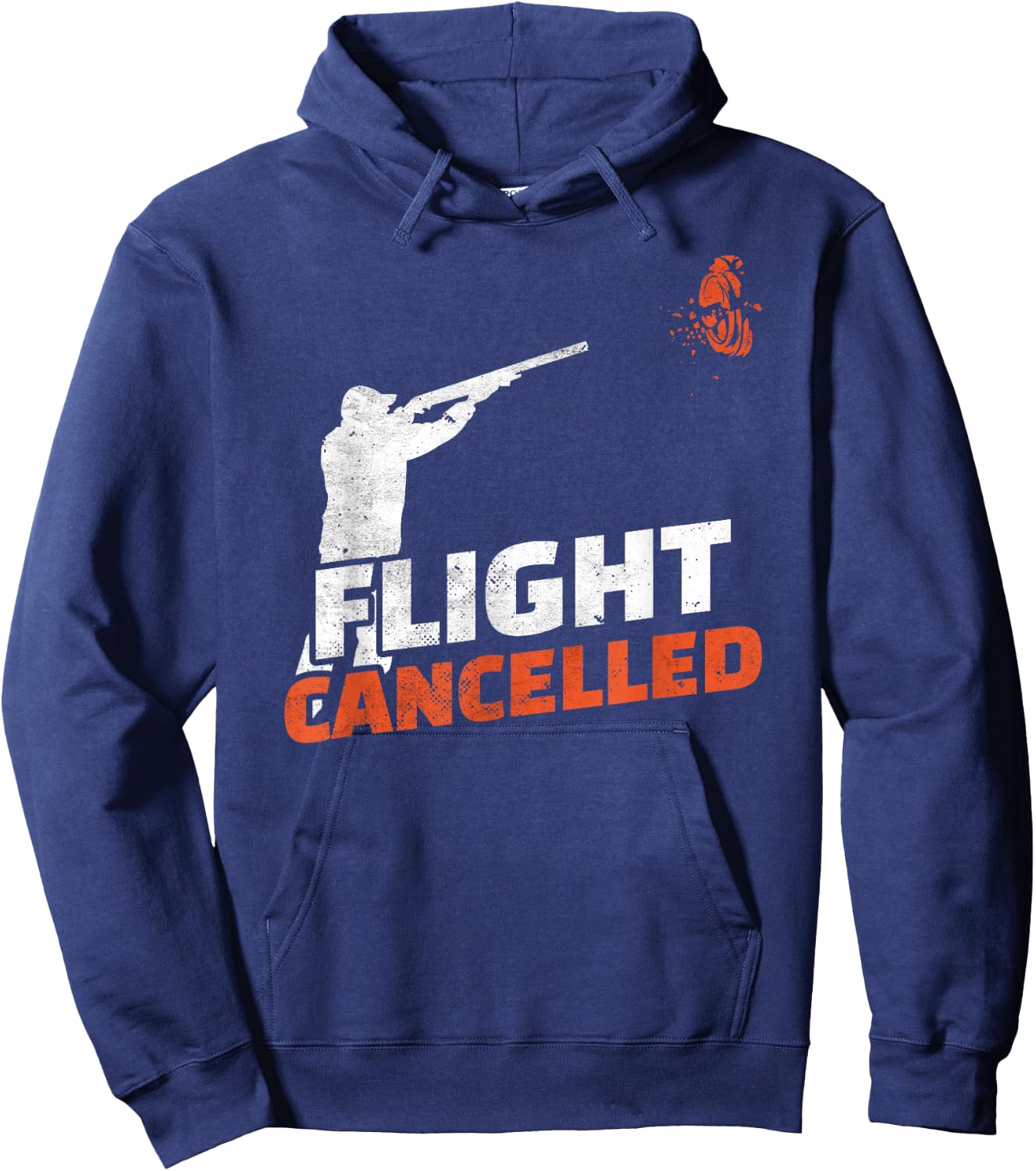 Flight Cancelled Sporting Clays Trap Skeet Shooting Hoodie - Hoodie | Navy