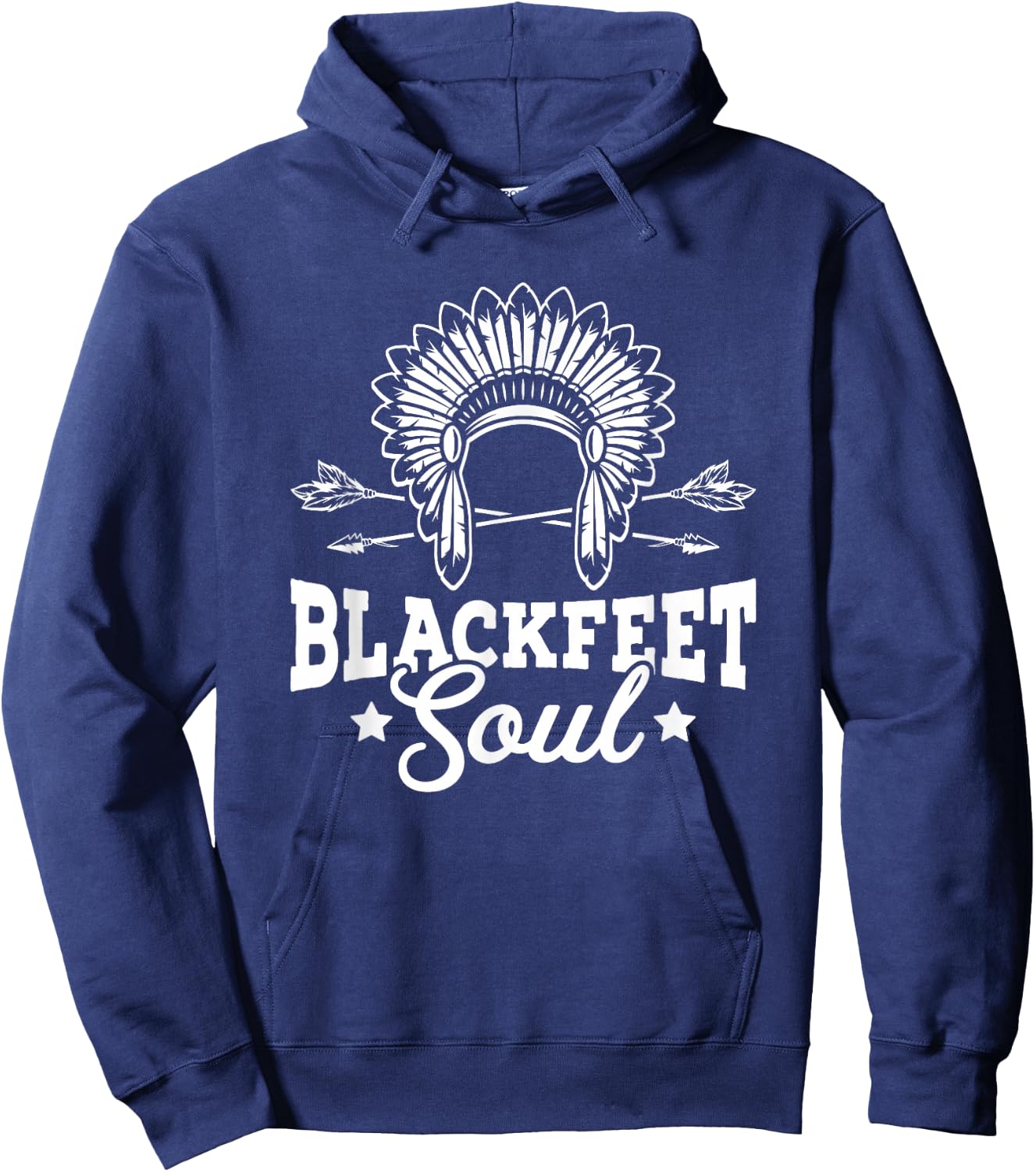 Blackfeet Soul Native Pride American Indian Tribe Blackfeet Hoodie - Hoodie | Navy